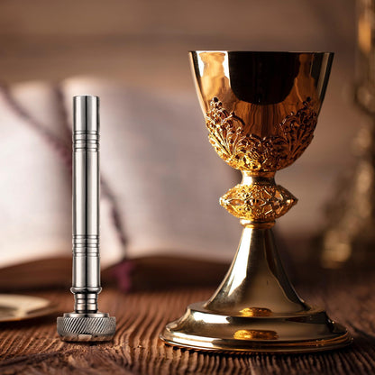 Mother Mary's Holy Water Vial + Aspergillum Blessing Set